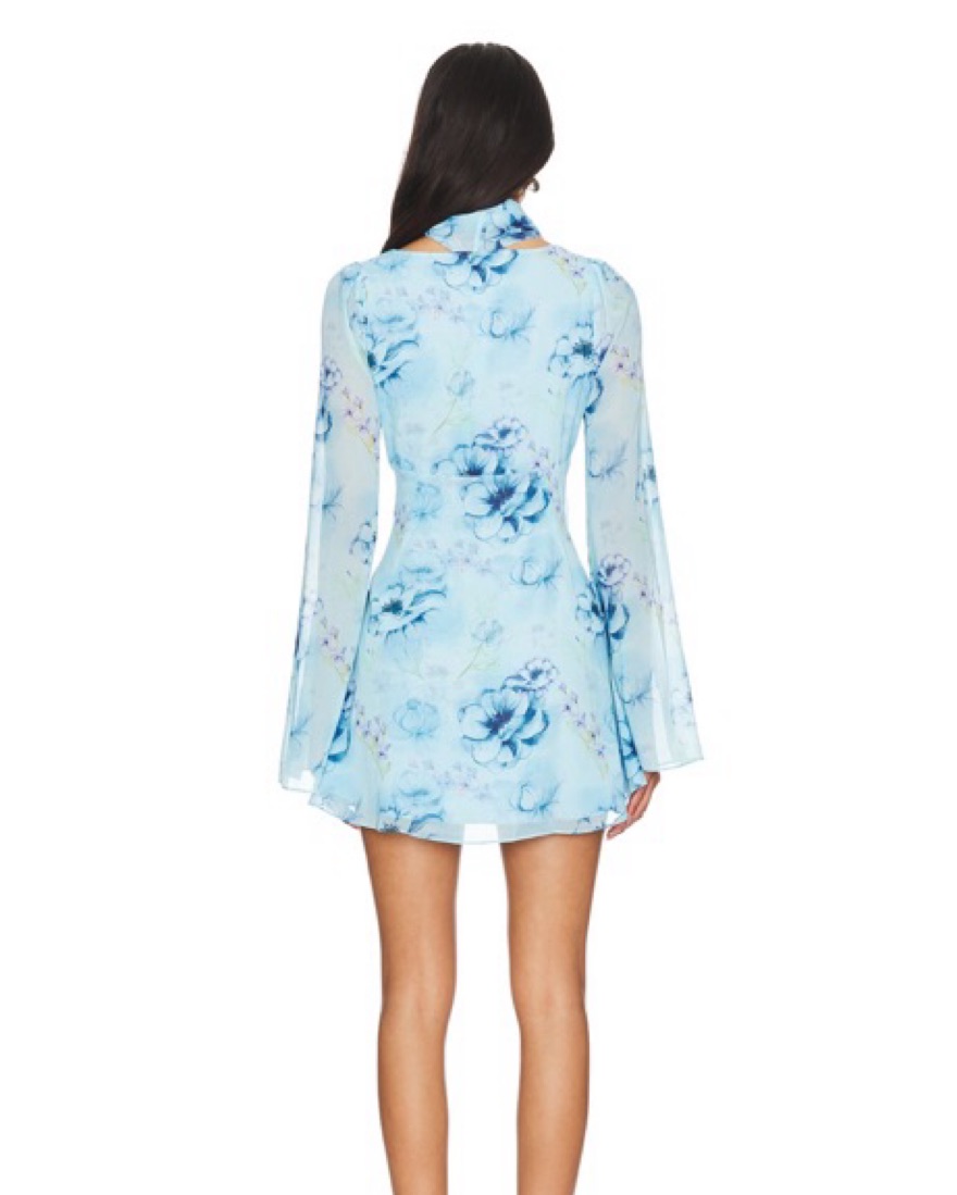 guizio blue dress Guizio Anica Gingham Mini Dress Blue / XS main image 0