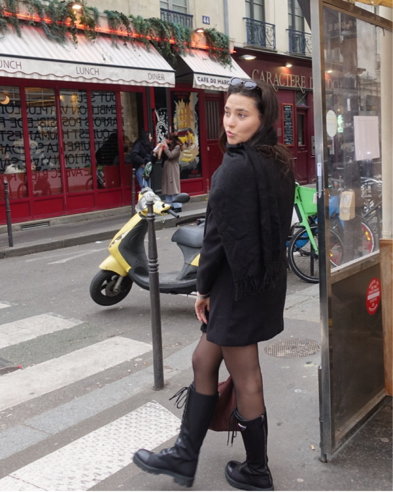 Prada-Edgy Black Lace-Up Combat Boots by Prada - Pickle