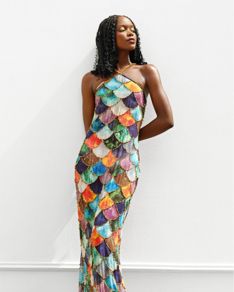 Kilentar Mami Patterned Maxi Dress by Kilentar - Pickle