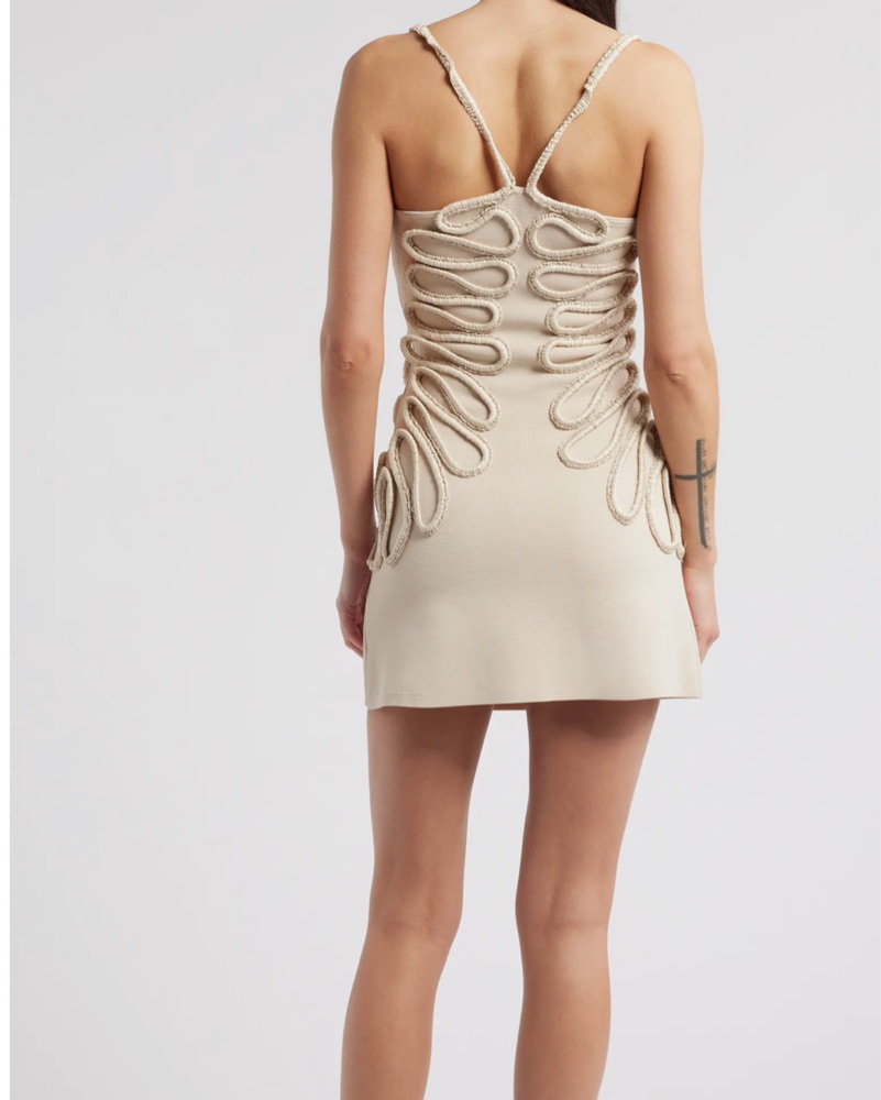 CULT GAIA AIMEE SOUTACHE KNIT DRESS by Cult Gaia - Pickle