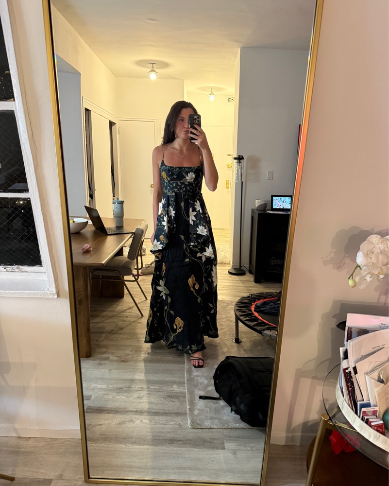 Agua by Agua Bendita Linen Maxi Dress by Agua by Agua Bendita - Pickle