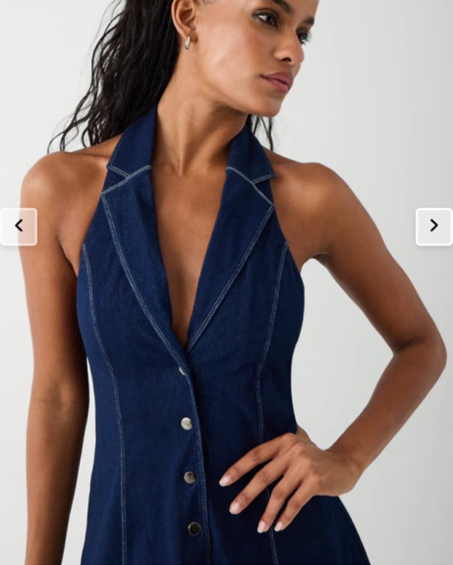 frankies bikinis denim dress Christa Denim Dress