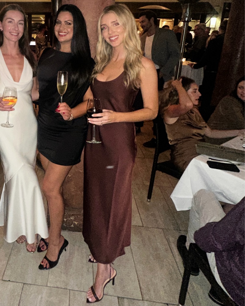 bodycon night dress The City Lights Ruched Midi | Date Dress Brown Sizes XXL (16) Size:18 Azazie Norah Burgundy Chiffon