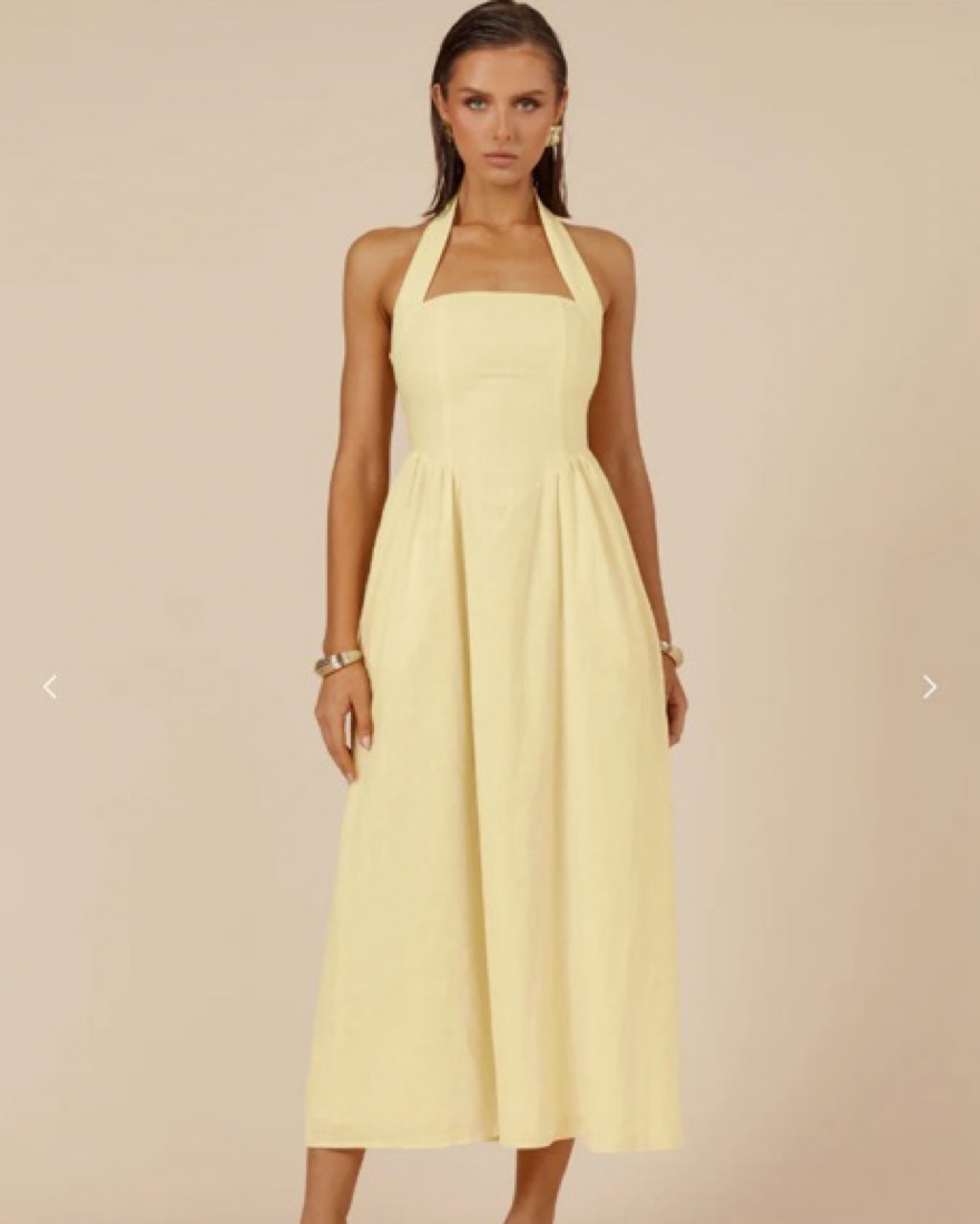 seven wonders locklea midi dress The new Seven Wonders Locklea midi dress in butter yellow. Available in  sizes 8,10,12,14,16. $69.00 to hire including dry cleaning fees. For all  availability enquires please email info@rentedstyle.com.au or DM. We hire