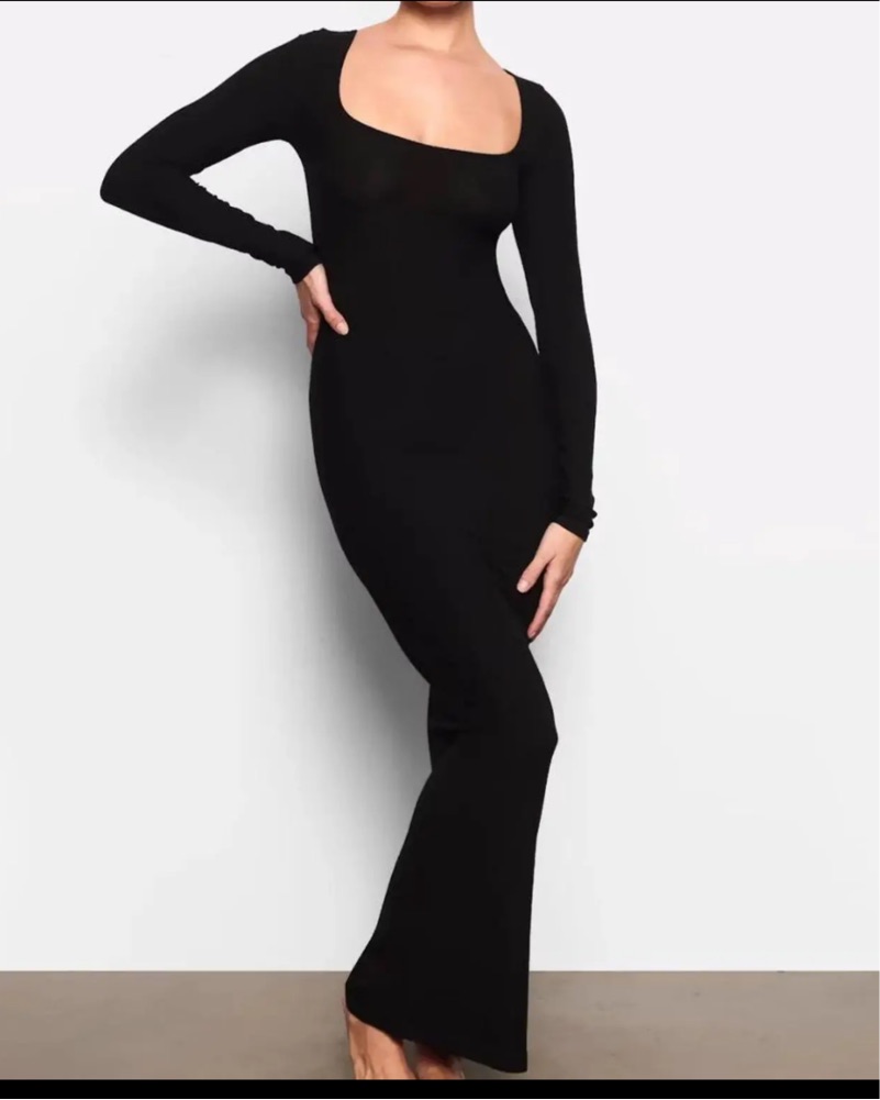 Skims Soft Lounge Long Sleeve Dress by Skims | Pickle