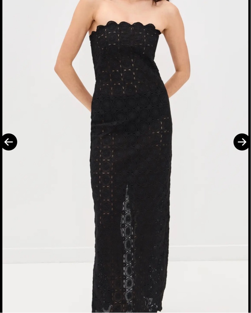 st. agni crocheted organic cotton midi dress St. Agni Doily Crochet Dress by St Agni