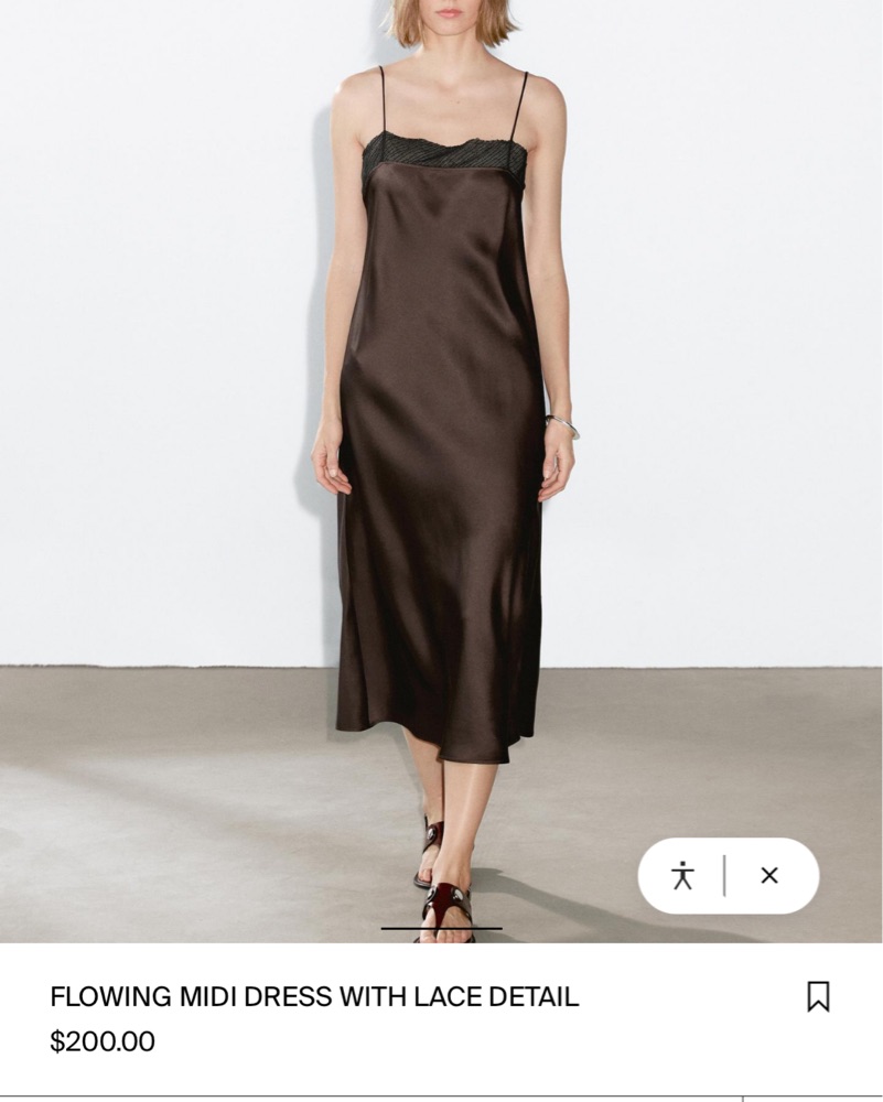 Massimo Dutti Dress with Lace Detail | Pickle