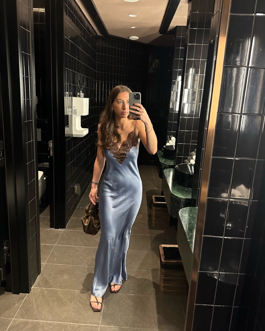 sir dresses Serene Printed Silk Slip Dress by SIR THE LABEL Side front high split SIR. Lilou Halter Mini Dress