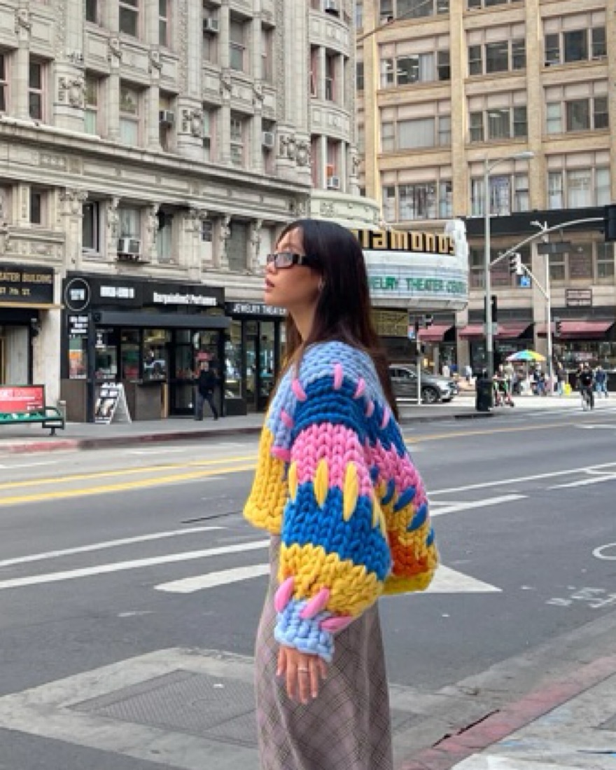 Hope Macaulay Knit Cardigan by Hope Macaulay - Pickle