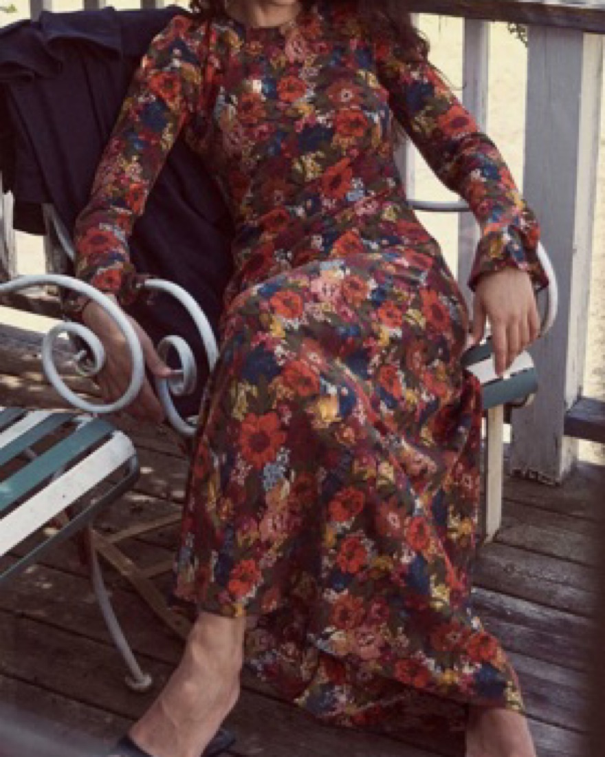 doen dress long sleeve Doen long Sleeve Silk Maxi Dress by Doen