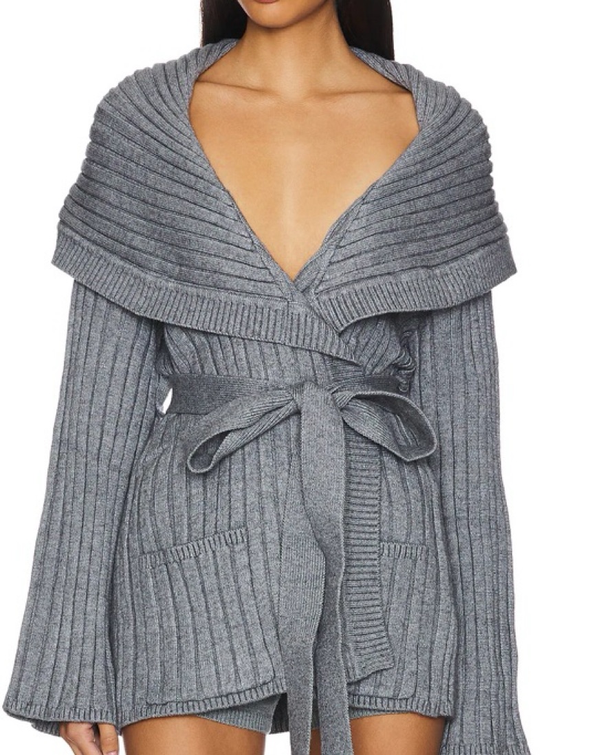 Guizio Knit Wrap Cardigan by Danielle Guizio - Pickle
