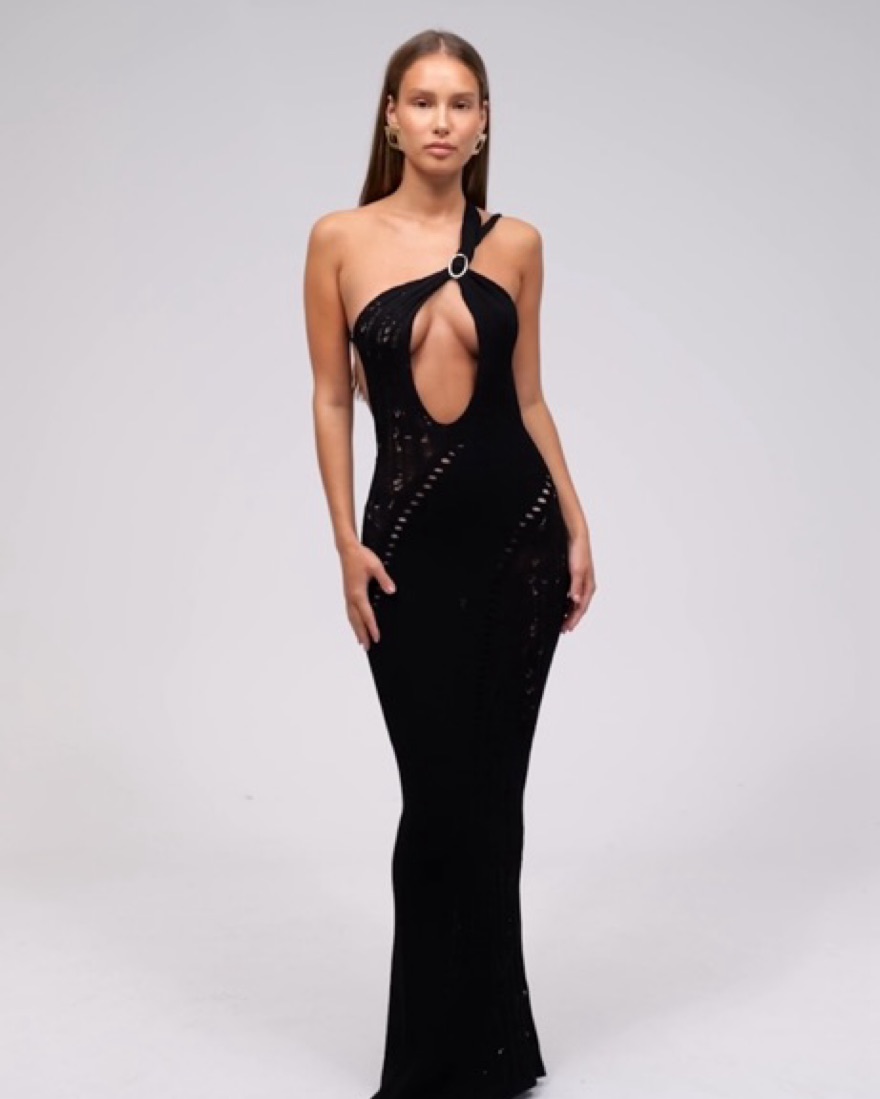 murci black dress Lace Keyhole Maxi Dress  Black Lace Maxi Dress