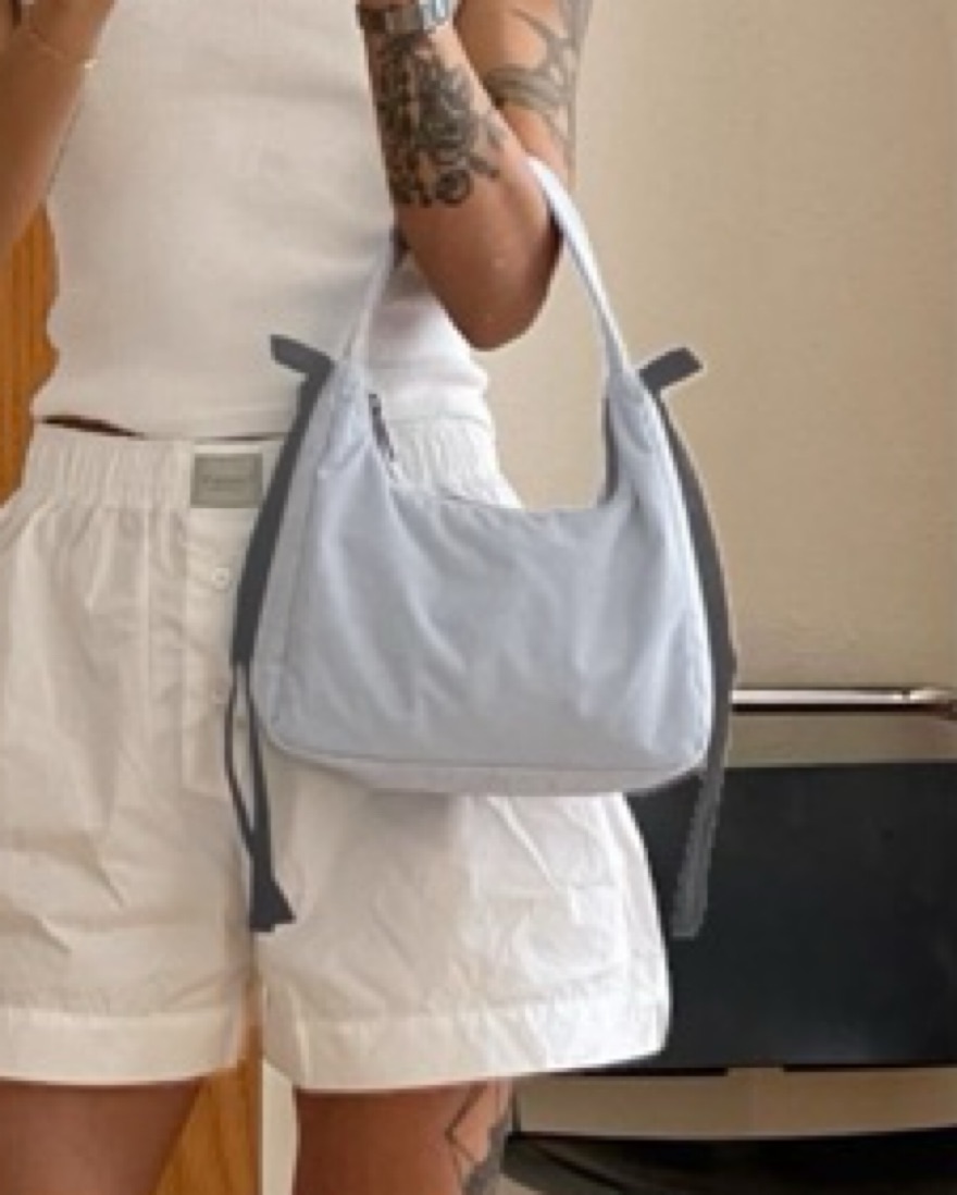 Sandy Liang x Baggu Blue Bow Bag by Sandy Liang - Pickle