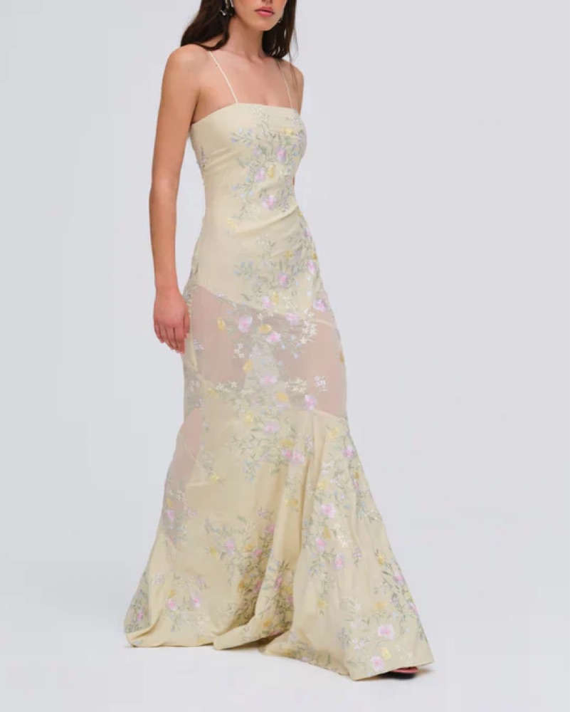 heavy lace dress Miss Universe. Red passion main image 1
