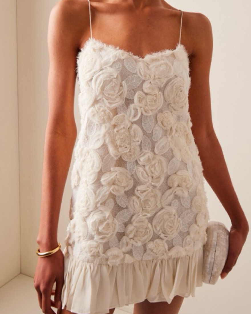 fitted mini dress with sleeves White Mini Dress
