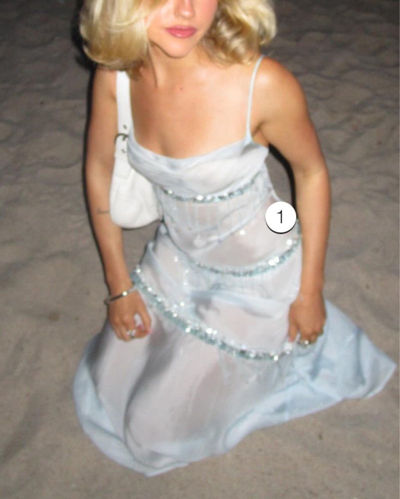 how to hand bead a dress Hand Beaded Detail A-Line Mini Dress main image 0