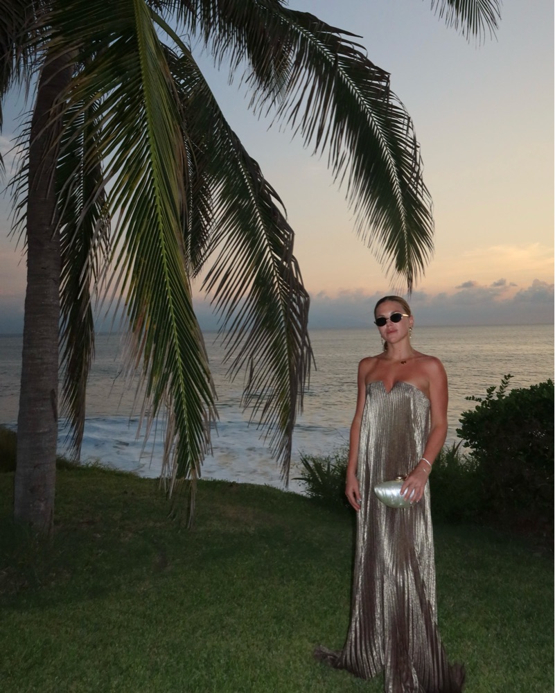 L'IDEE Black Tie Gown in Gold Shimmer by L'IDEE - Pickle