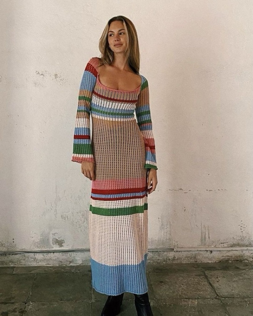 vrg grl work of art crochet maxi dress Vrg Grl Work of Art Crochet Maxi Dress