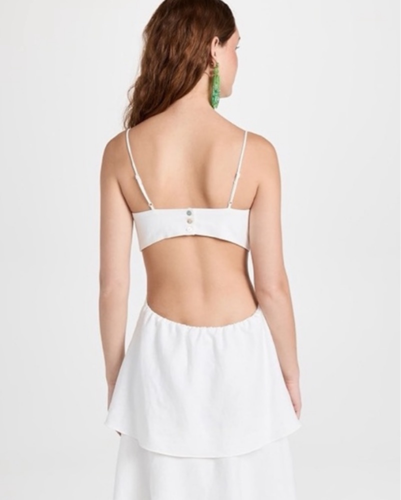 Farm Rio White Flower Tiered Maxi Dress by Farm Rio - Pickle