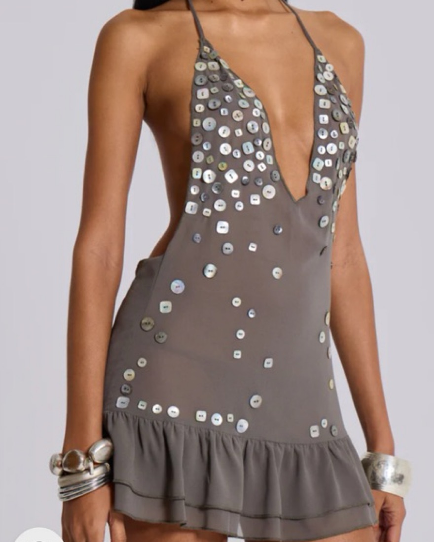 Jaded London Button Me Up Mini Dress | Pickle