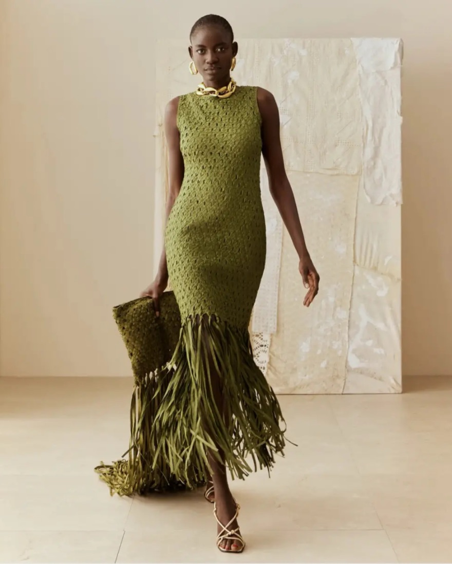 Green Simorra Dress by Simorra - Pickle