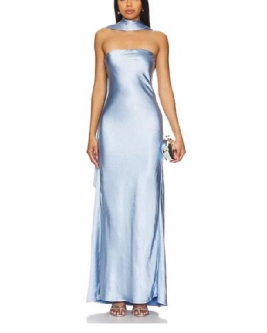 lilia satin maxi dress Misha Dresses | Misha Lilia Satin Maxi Dress | Color: White | Size: Xs