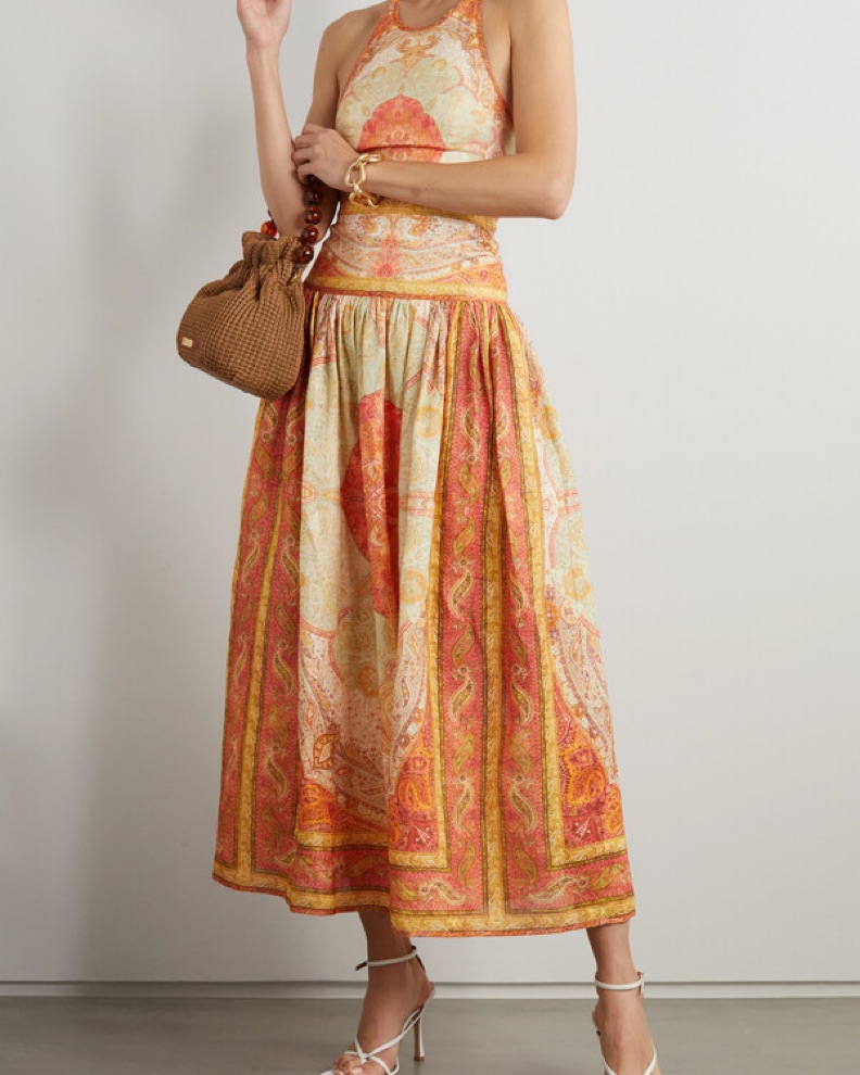 Zimmermann Paisley Linen Maxi Dress by Zimmermann - Pickle