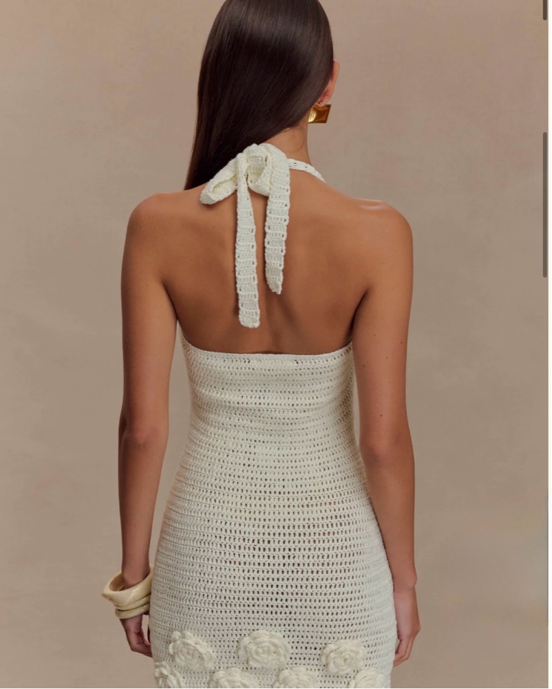 ワンピース Lily crochet mini dress Lily crochet mini dress