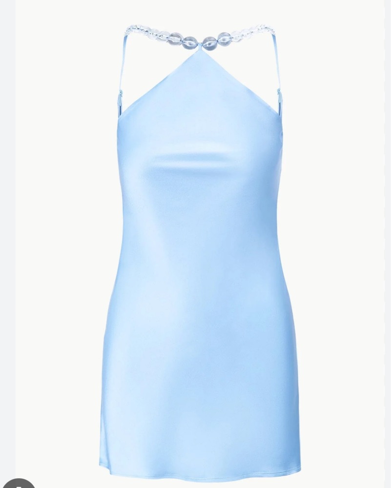 staud blue mini dress Sherri Hill 55689 – Twirl Prom main image 0