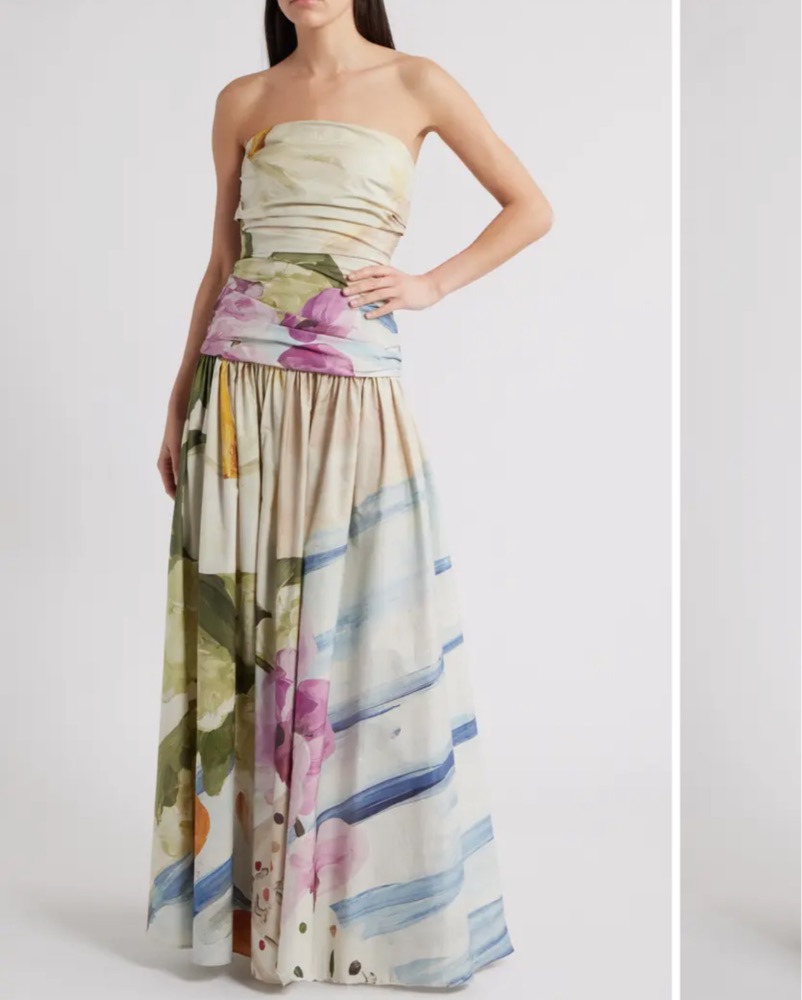 acler leasgill watercolor maxi dress Acler Leasgill Watercolor Maxi Dress