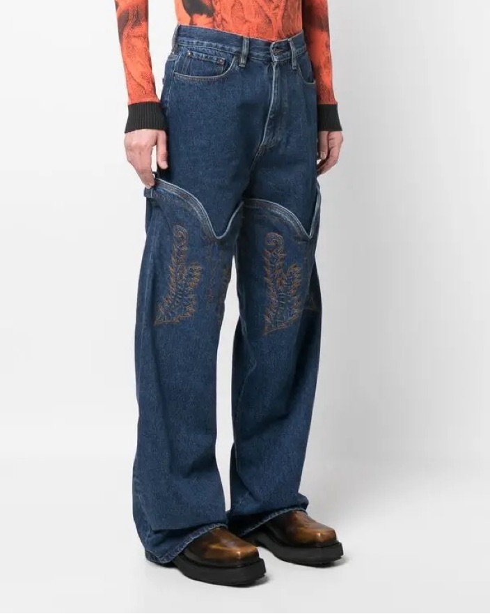 【未使用】Y/project cowboy high cuff jeans Y/Project High Cuff Jeans by Y/project - Pickle