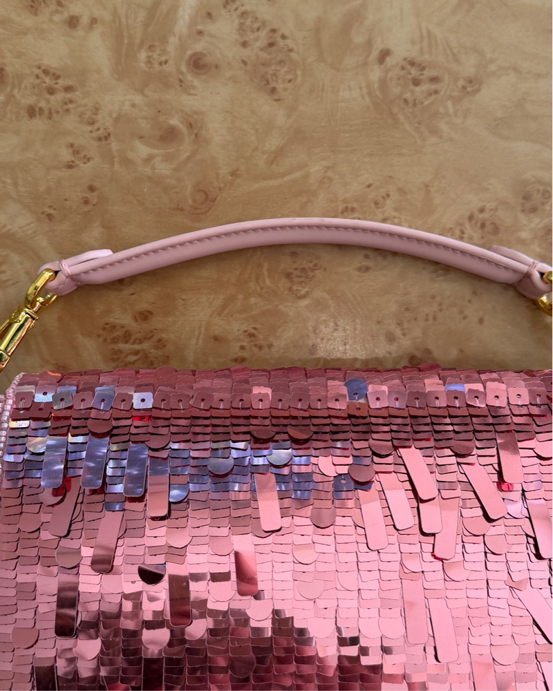fedi Baguette Pink Sequin by Fendi - Pickle