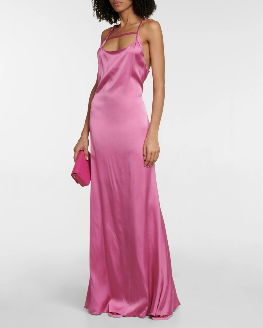 Pink Jacquemus Satin Gown | Pickle