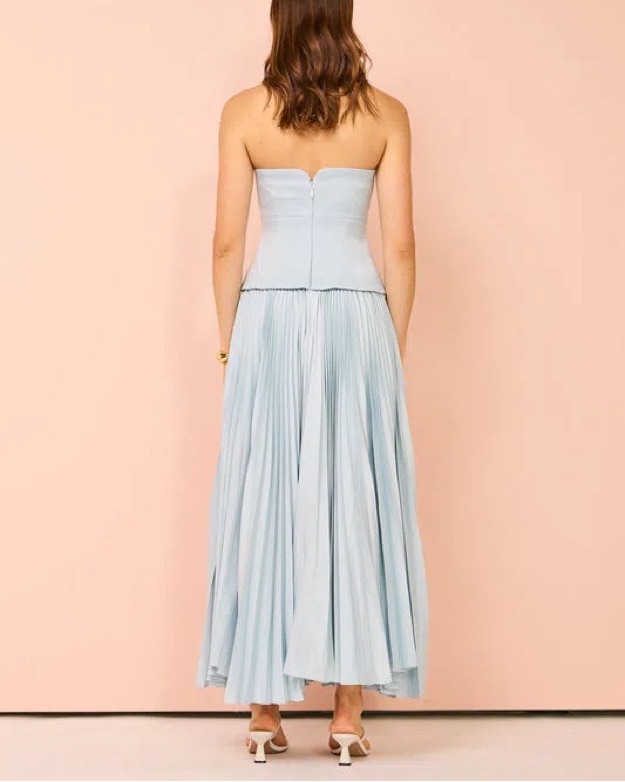 Acler Avonlea Corset Dress Celeste Blue by Acler - Pickle