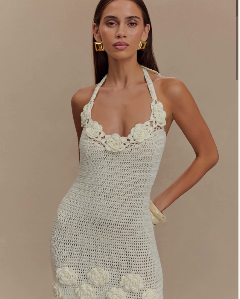 アンドマリー★Lily crochet mini dress★ミニワンピース Lily crochet mini dress
