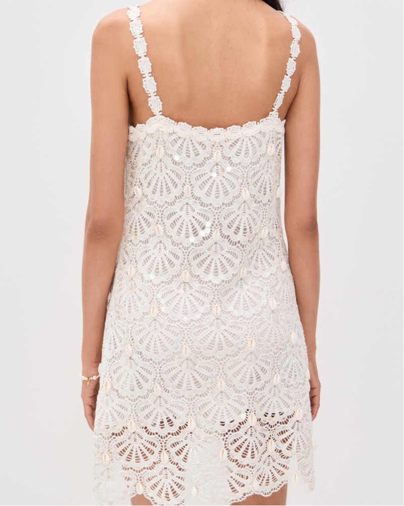 LoveShackFancy Shell Dress by LoveShackFancy - Pickle