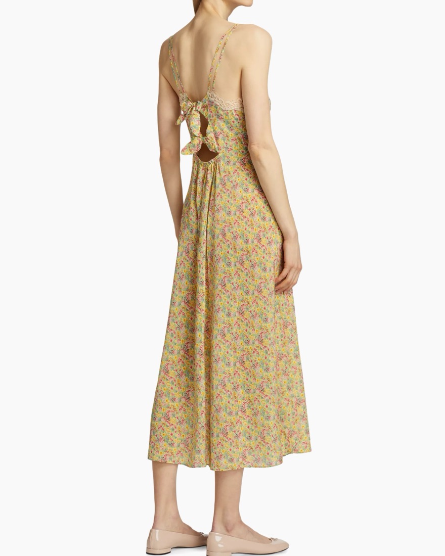 DOEN Lace-trimmed Floral Print Dress by Doen - Pickle