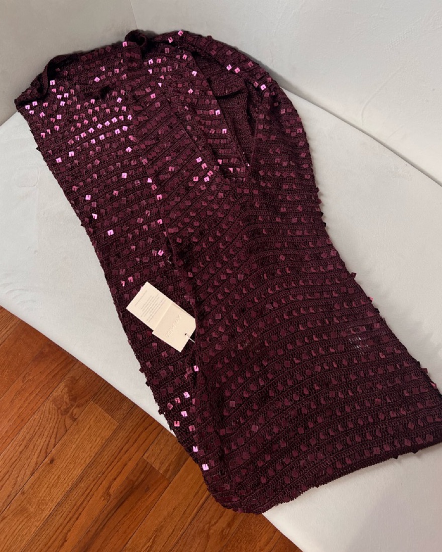 aya muse burgundy dress Aya Muse Cassi Dress main image 1
