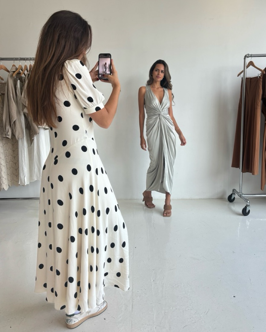 Reformation Naira Dress Pickle