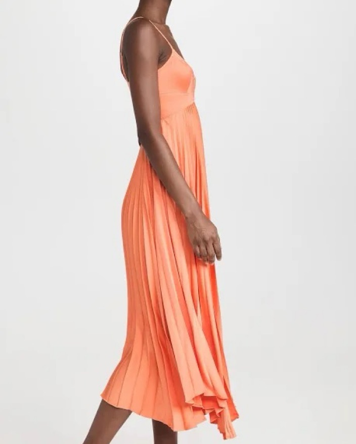 alc hollie pleated midi dress A.L.C Hollie Dress by ALC