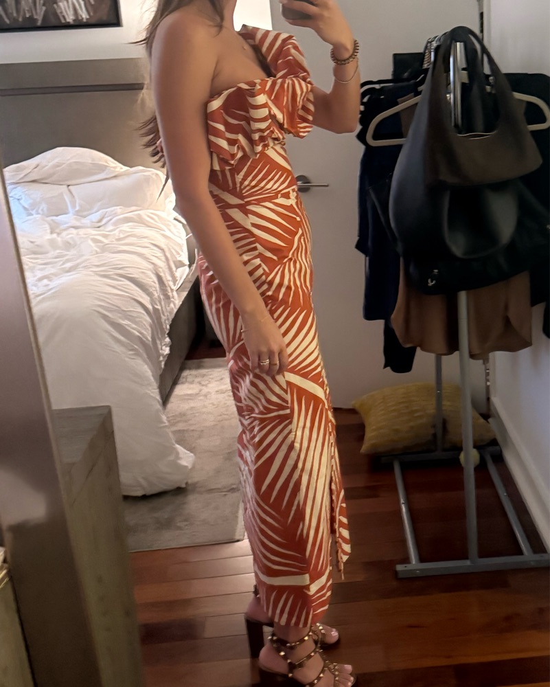 johanna ortiz one shoulder dress Johanna Ortiz Lagunas De Amor Knotted One-Shoulder Midi Dress