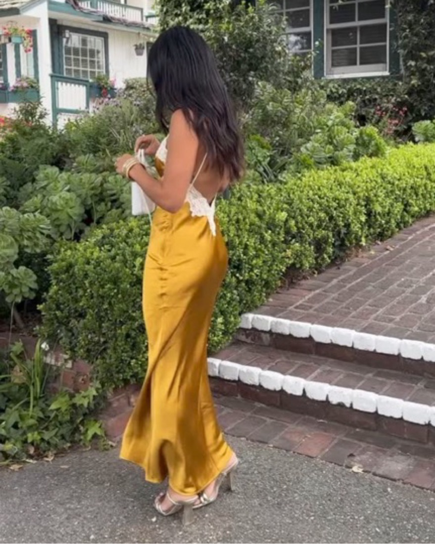 celina gold dress Celina Gold Dress by Nadine Merabi for Hire  High St. Hire