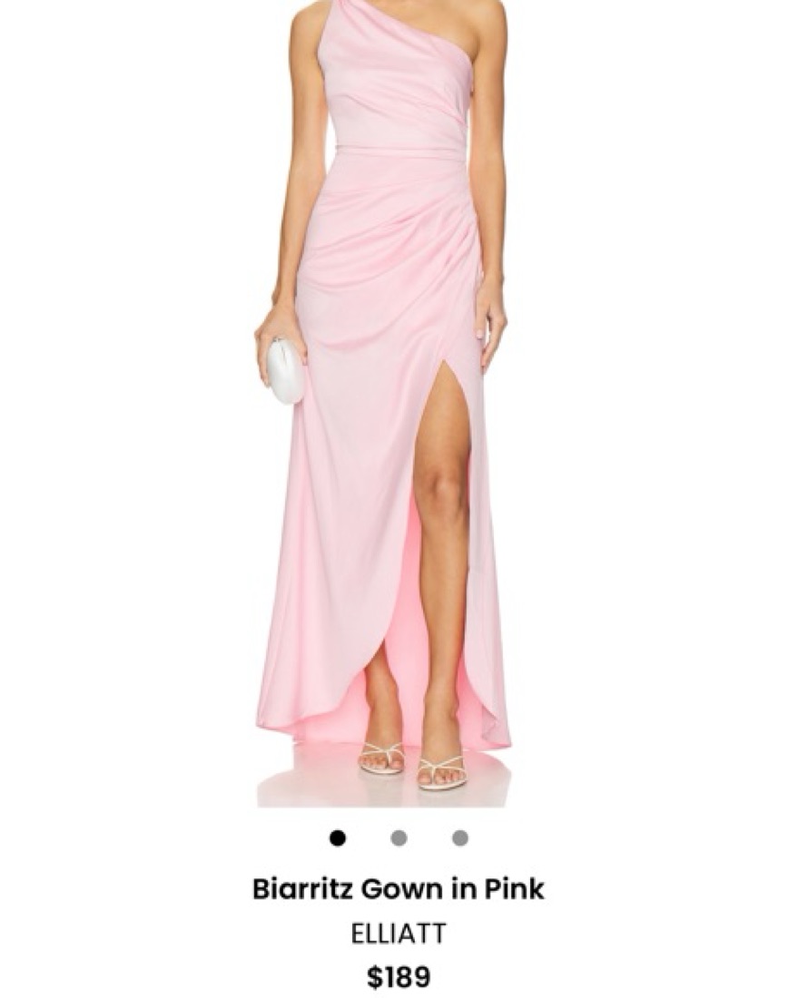 Elegant One-Shoulder Biarritz Gown by ELLIATT - Pickle