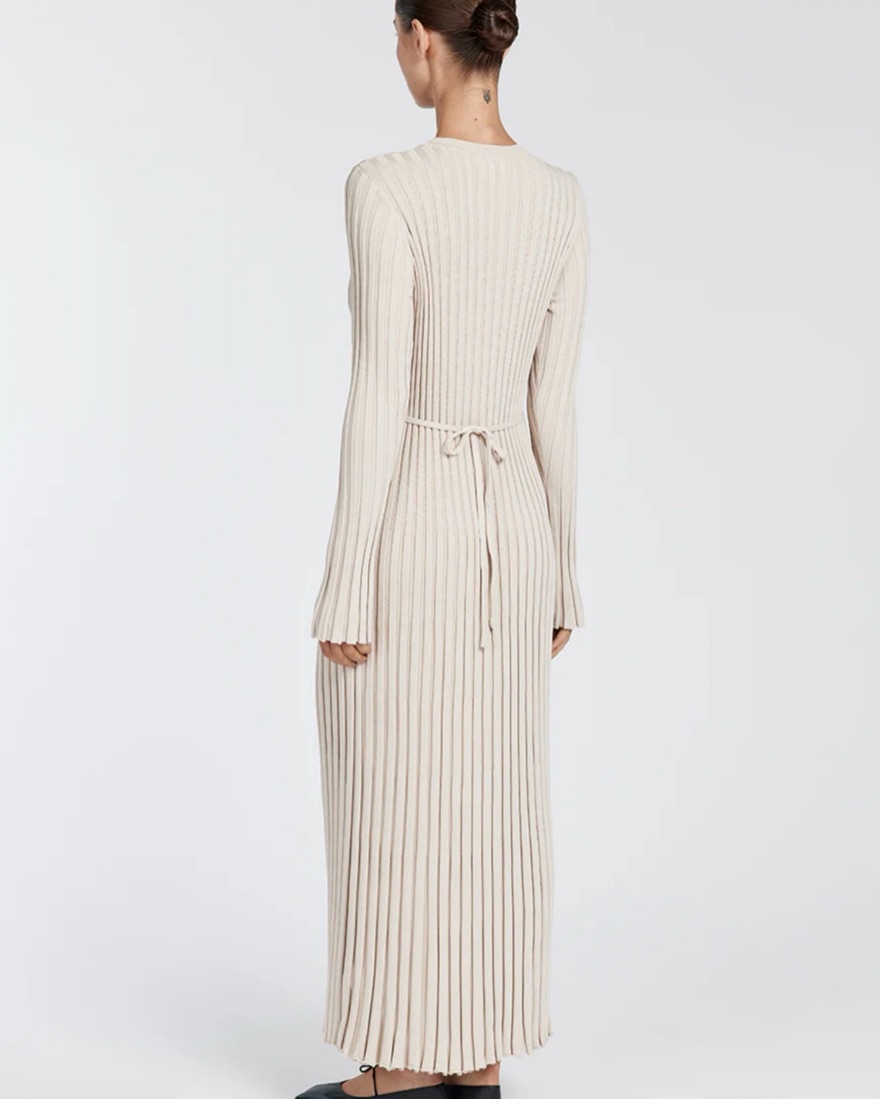 Dissh Ada Long Sleeve Midi Dress by Dissh - Pickle
