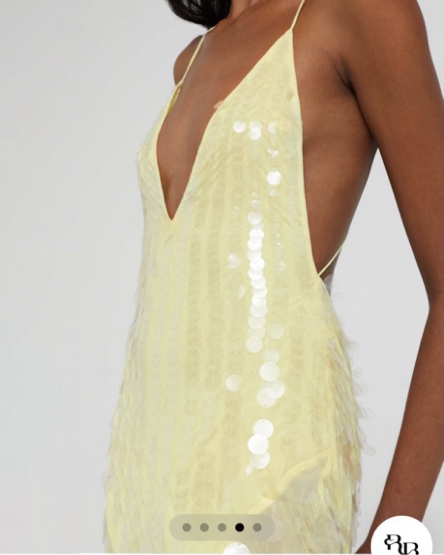 Rat & Boa Asteria Dress (Small - Yellow) by Rat & Boa - Pickle