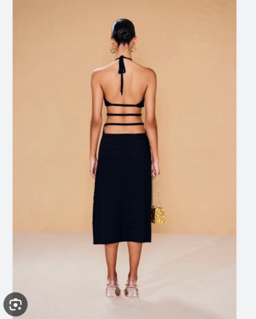 cult gaia eli knit dress Cult Gaia Eli Knit Dress in Adobe