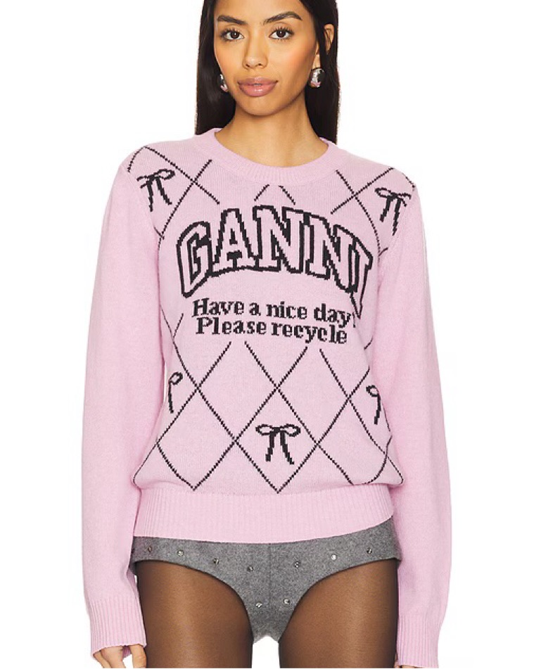 Ganni Wool Sweater by Helsa - Pickle