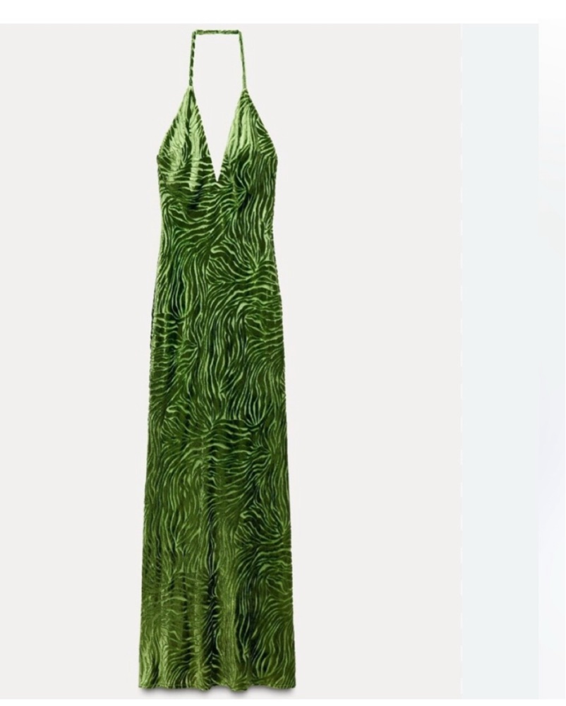 Zara Zebra Halter Dress by Zara - Pickle