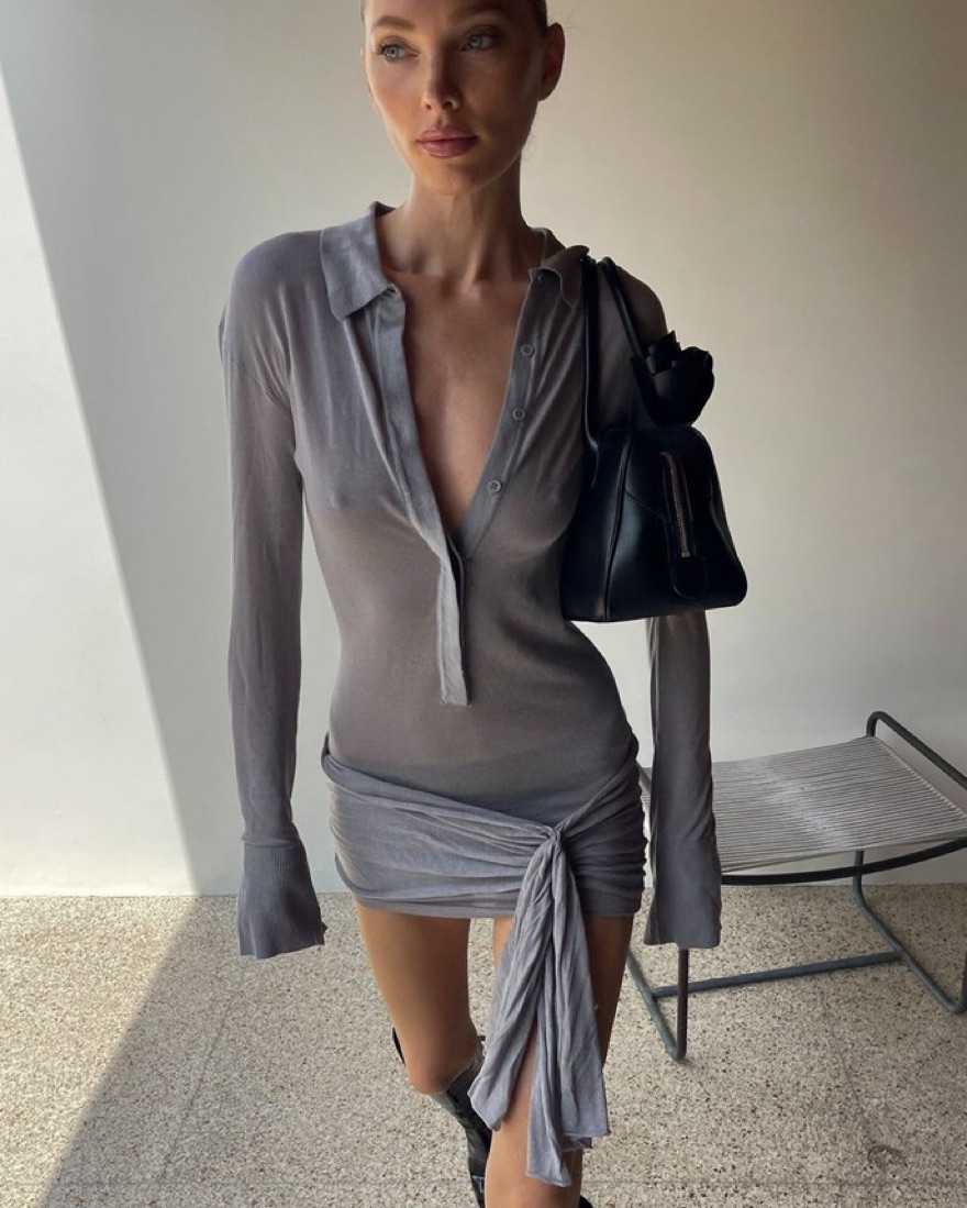 Lioness Soho Mini Dress Grey by Lioness - Pickle