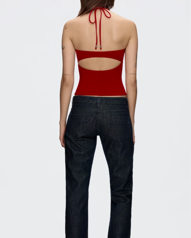 tankair SPILL HALTER 【断捨離中】あんな Spill Halter in Milk - Tank Air